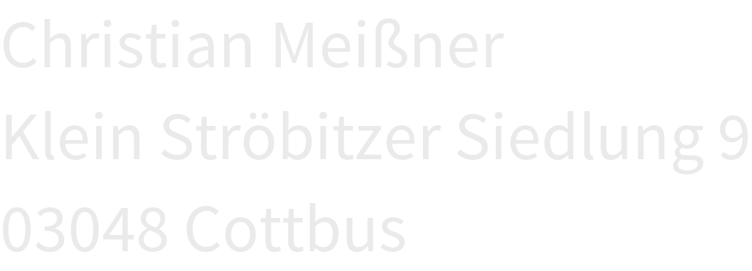 Name und Postanschrift als Bild